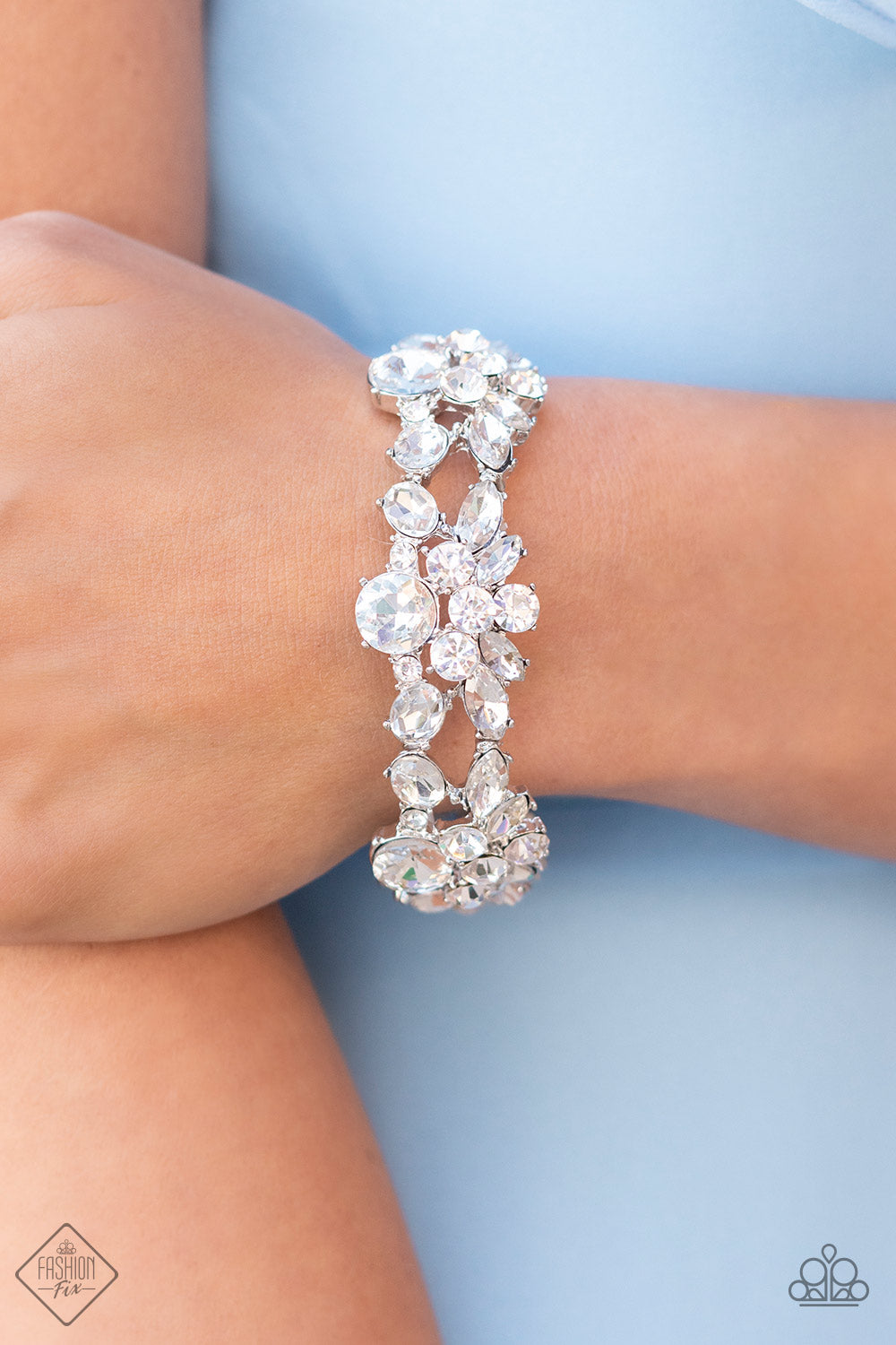 Paparazzi Beloved Bling - White Bracelet