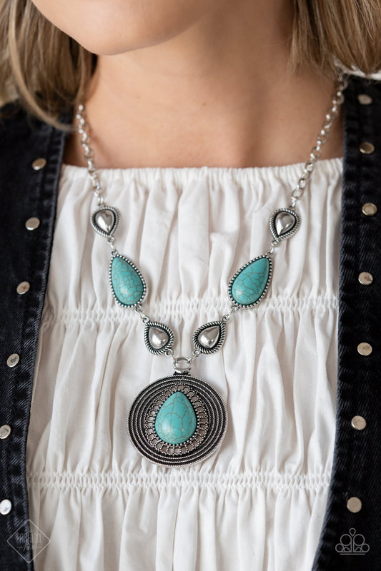 Paparazzi Saguaro Soul Trek - Blue Necklace