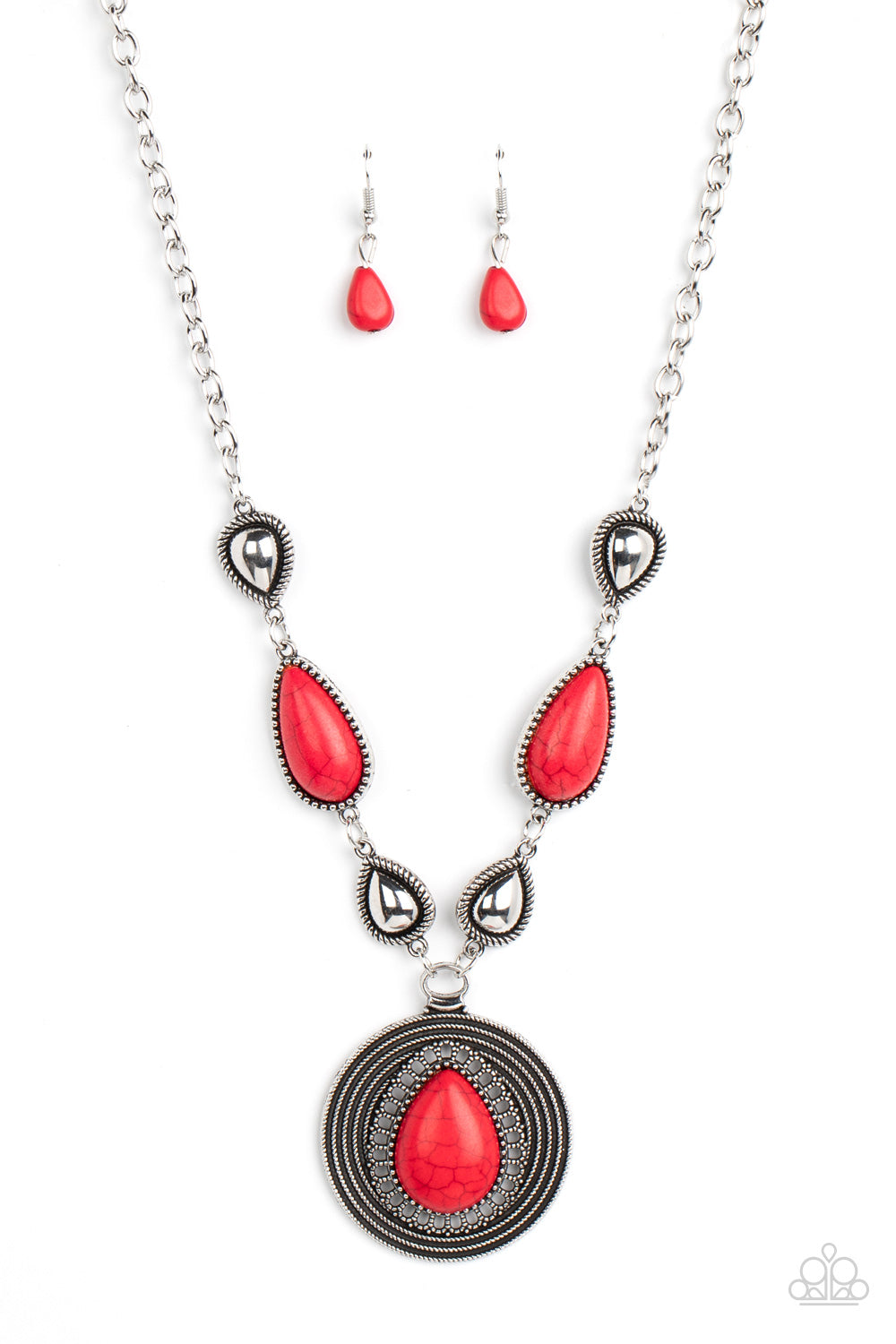 Paparazzi Saguaro Soul Trek - Red Necklace