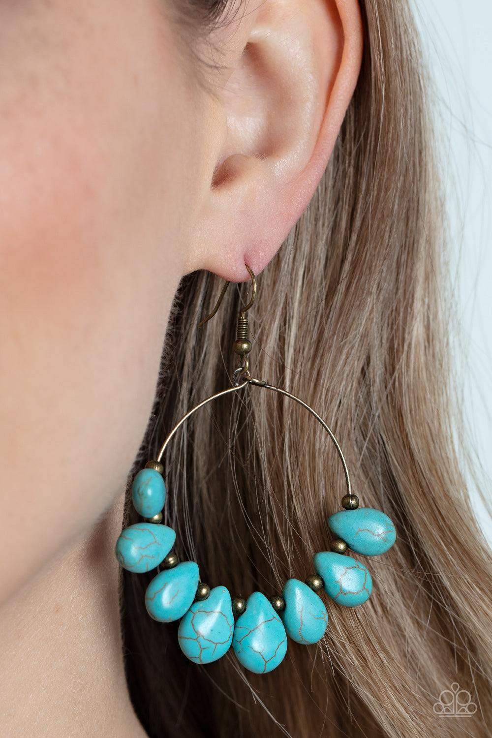 Paparazzi Canyon Quarry - Brass Earrings