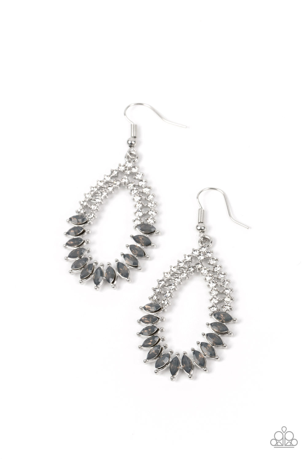 Paparazzi Lucid Luster - Silver Earring