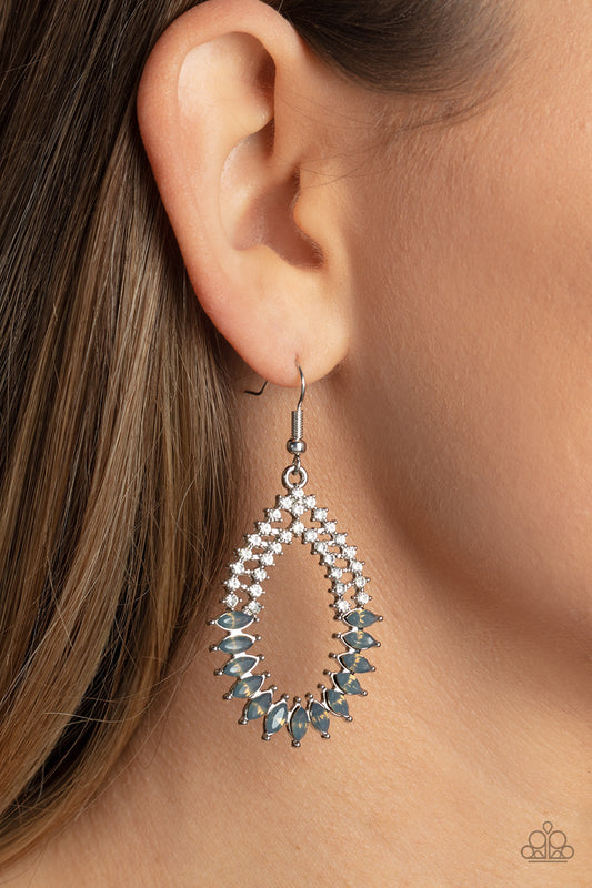 Paparazzi Lucid Luster - Silver Earring