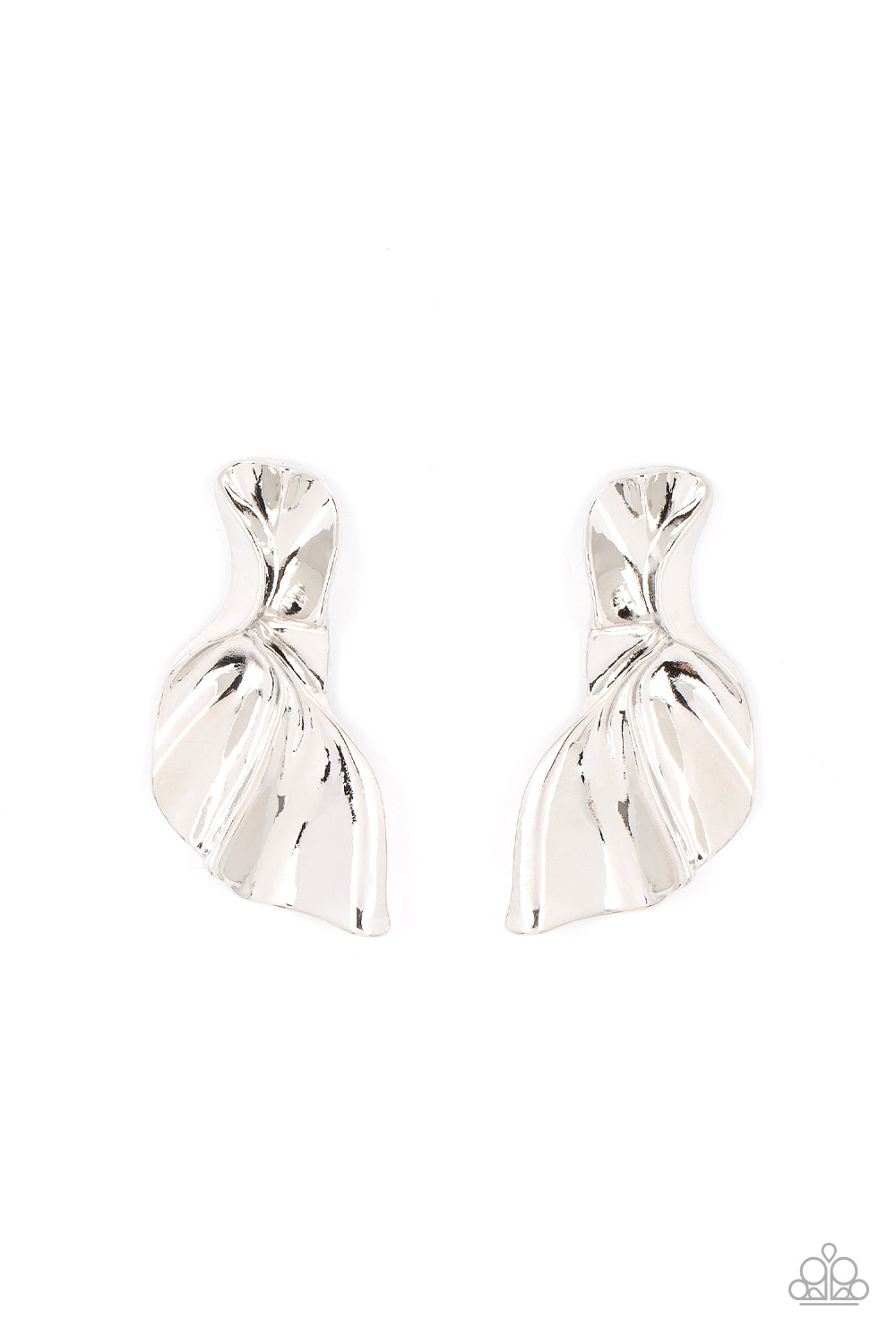 Paparazzi METAL-Physical Mood - Silver Earring