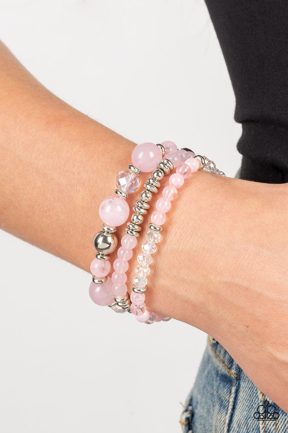 Paparazzi Shoreside Stroll - Pink Bracelet