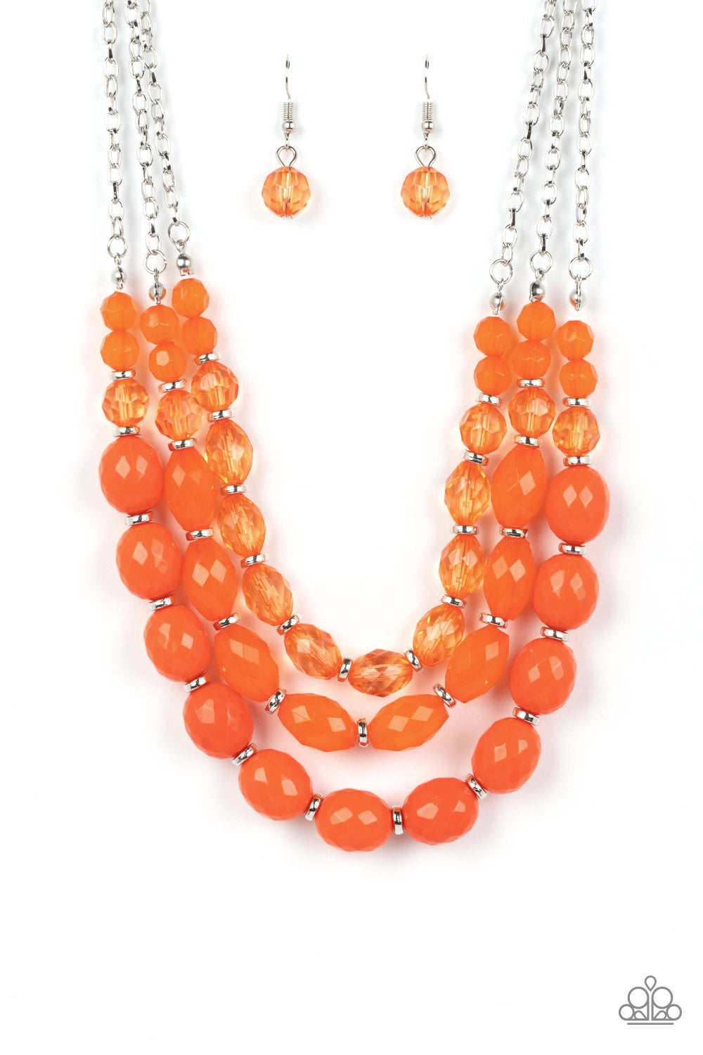 Paparazzi Tropical Hideaway - Orange Necklace