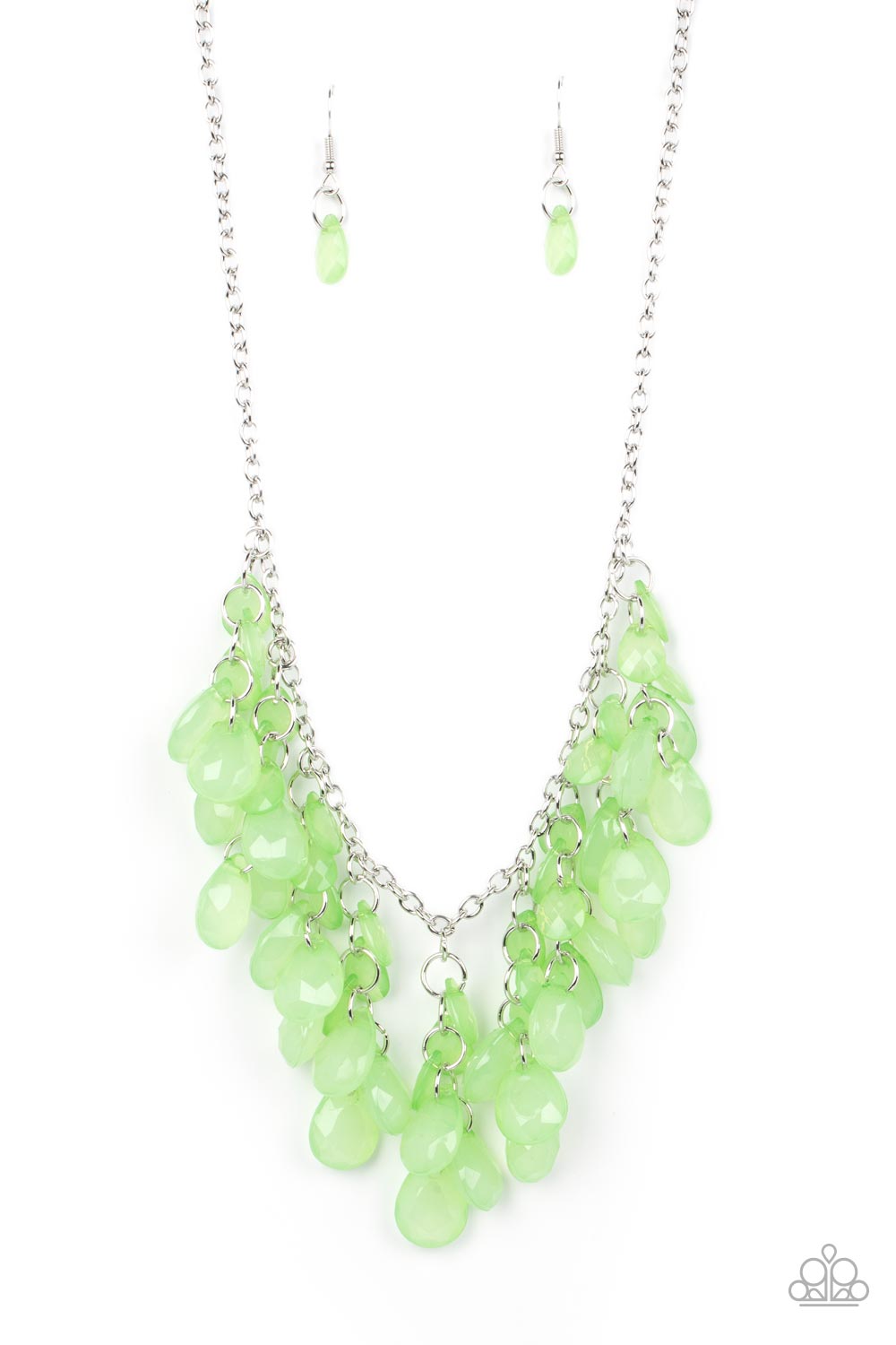 Paparazzi Crystal Cabaret - Green Necklace