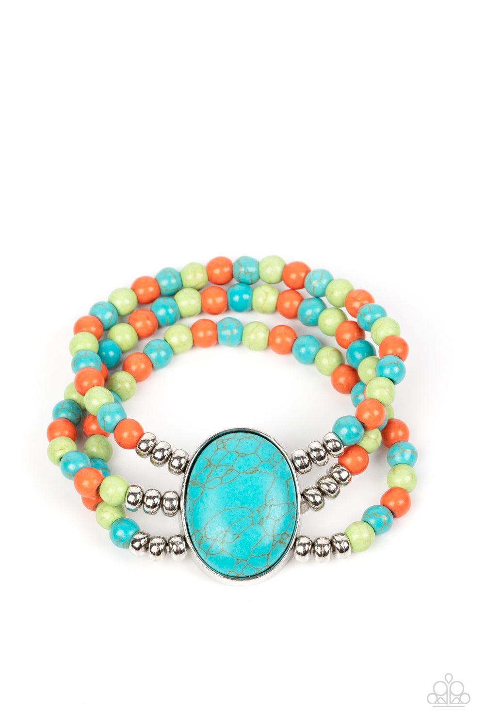 Paparazzi Stone Pools - Multi Bracelet