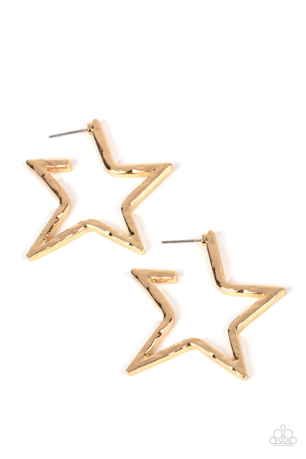 Paparazzi All-Star Attitude - Gold Earring