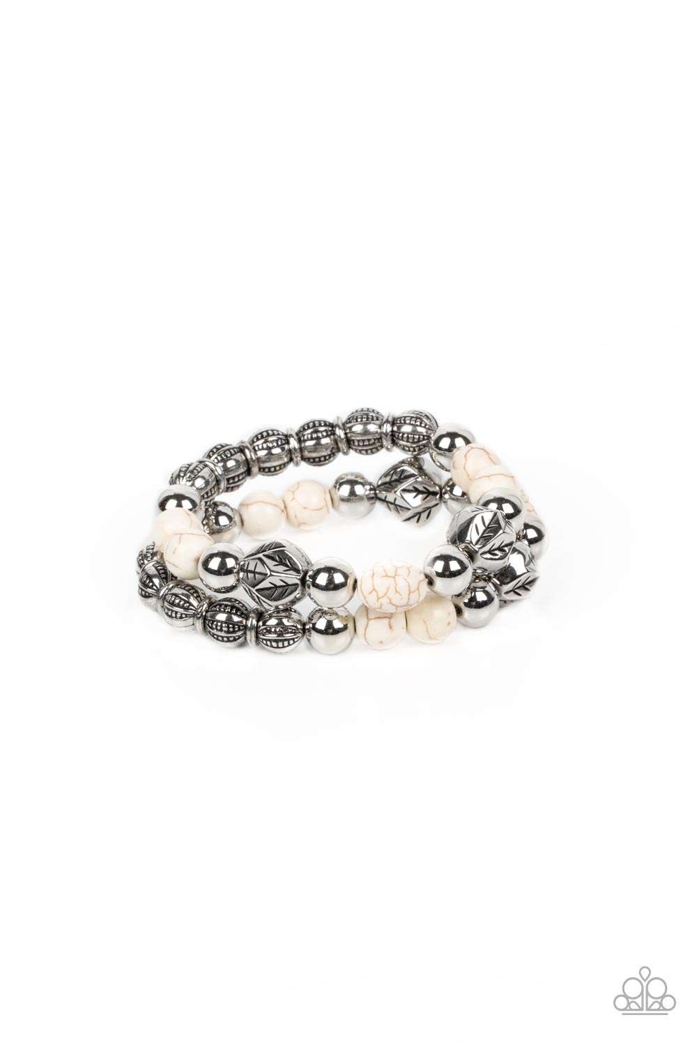 Paparazzi Sagebrush Saga - White Bracelet