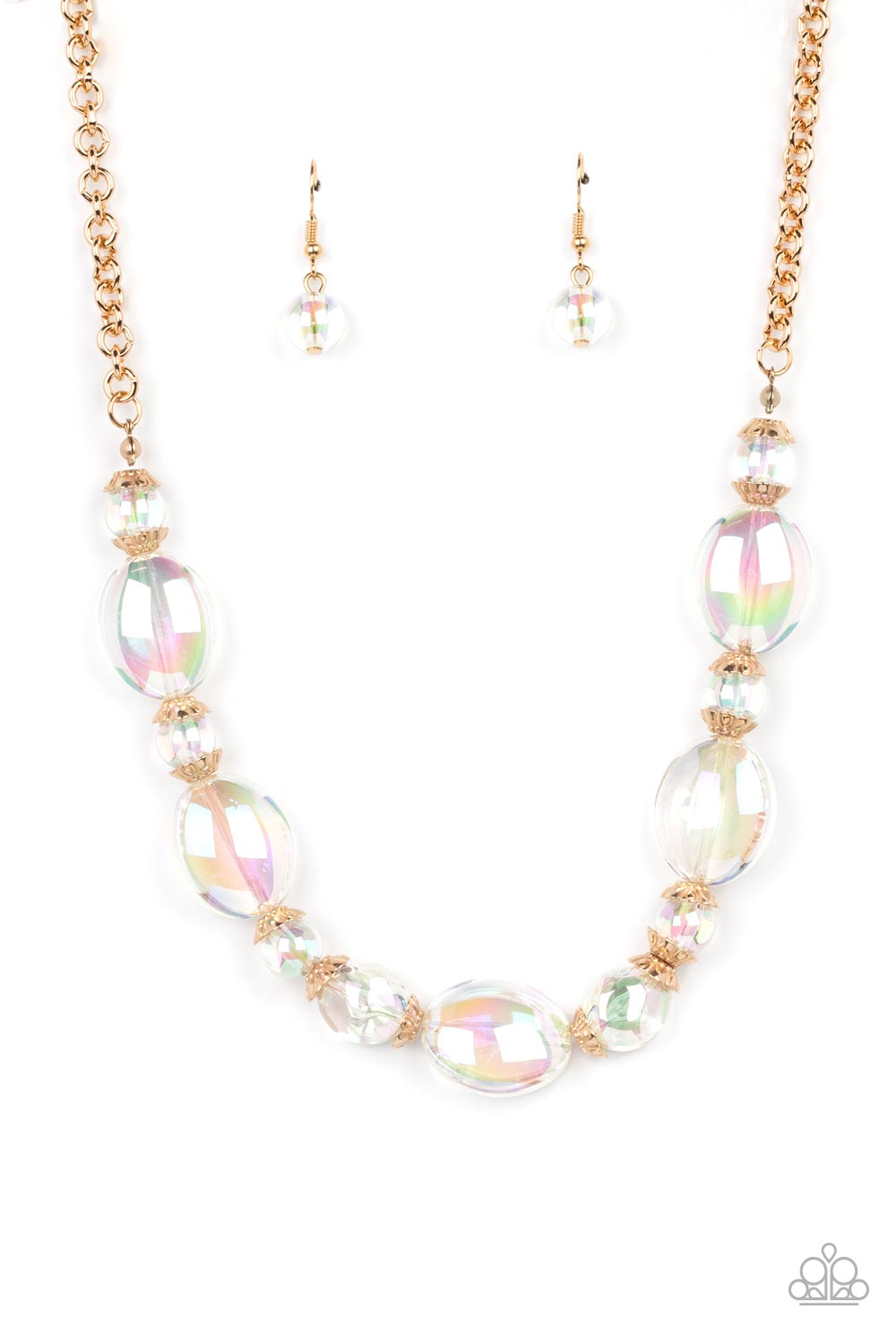 Paparazzi Prismatic Magic - Gold Necklace