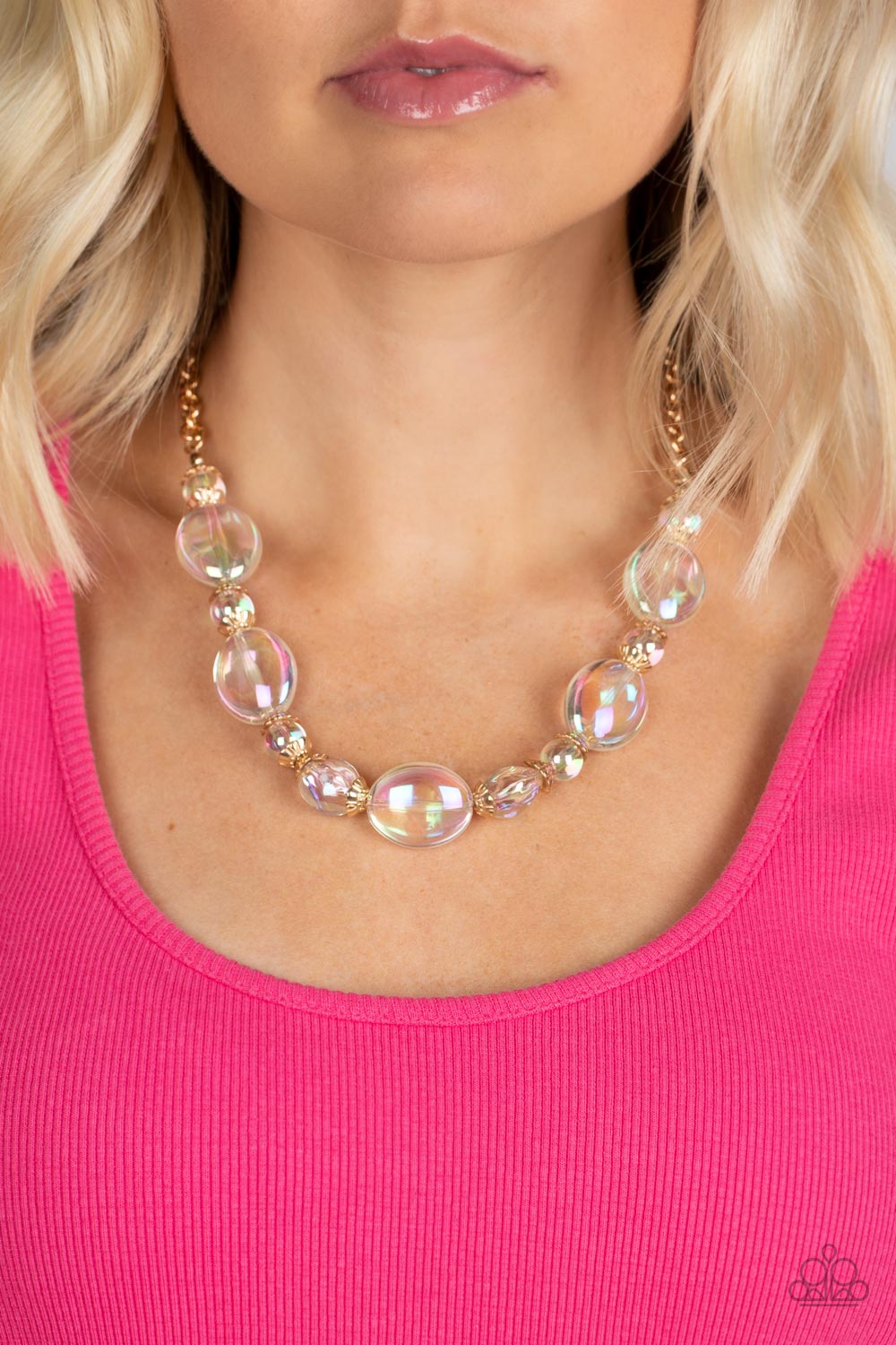 Paparazzi Prismatic Magic - Gold Necklace