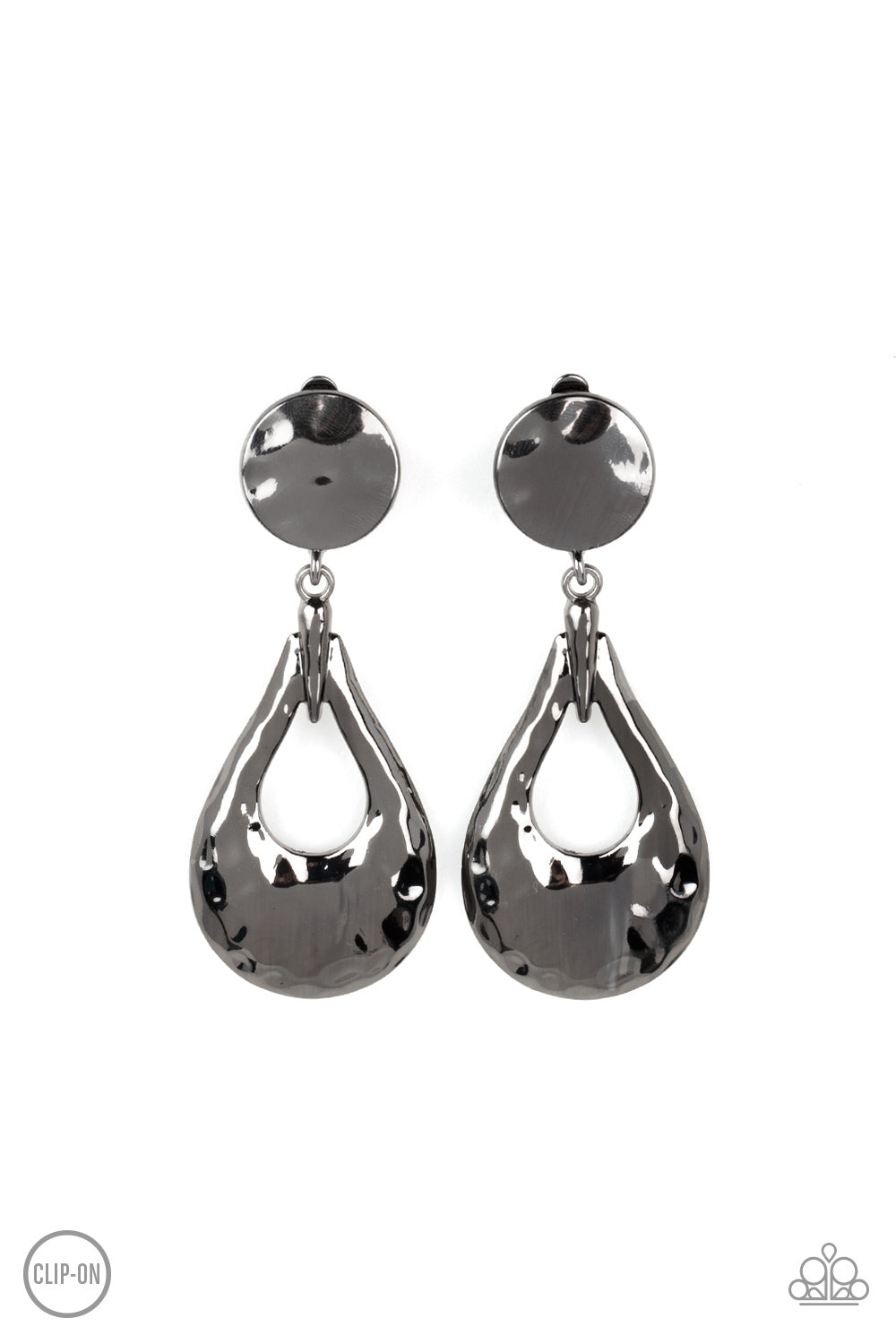 Paparazzi Metallic Magic - Black Earring