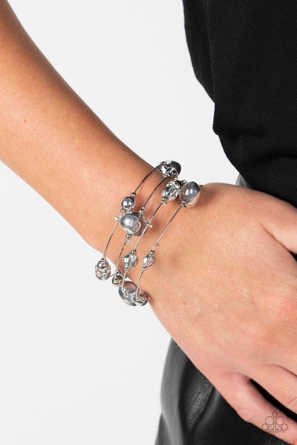 Paparazzi Optical Auras - Silver Bracelet