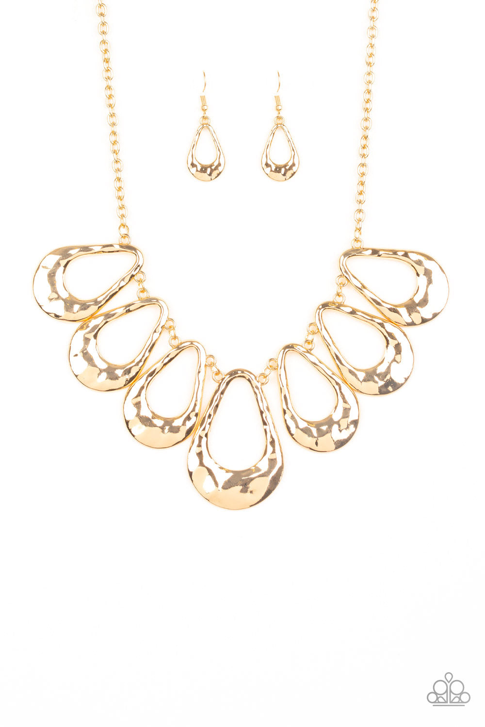 Paparazzi Teardrop Envy - Gold Necklace