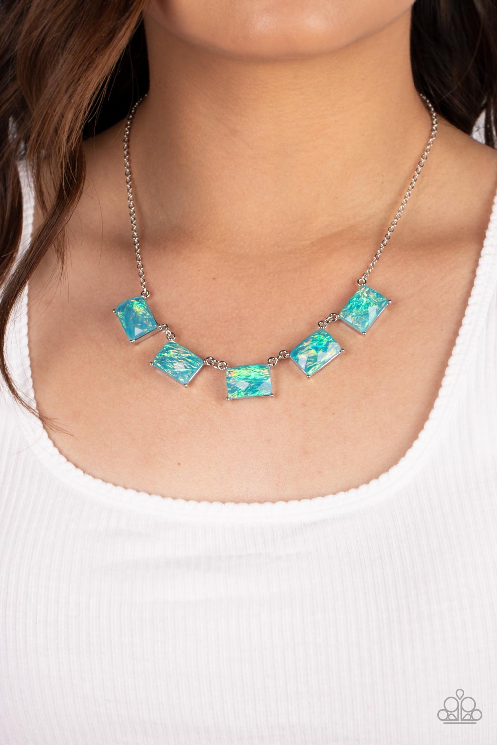 Paparazzi Opalescent Oblivion - Blue Necklace