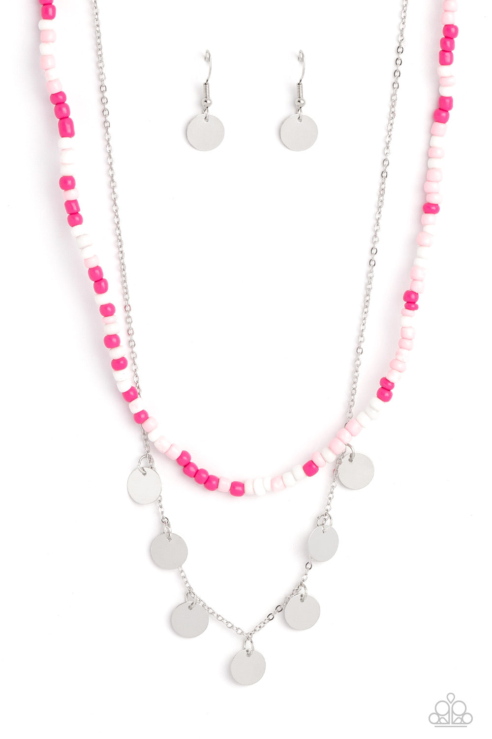 Paparazzi Comet Candy - Pink Necklace