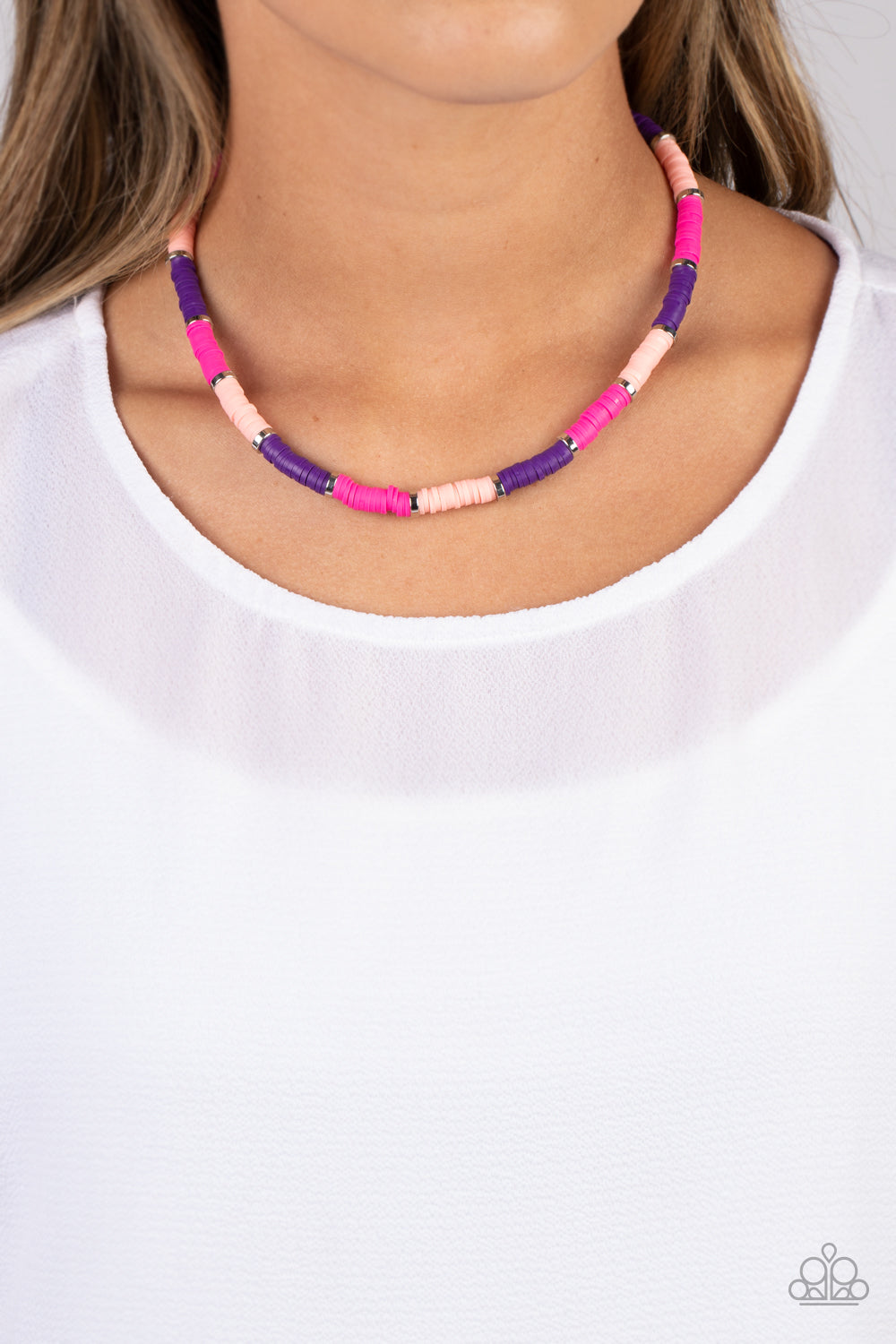 Paparazzi Rainbow Road - Pink Necklace