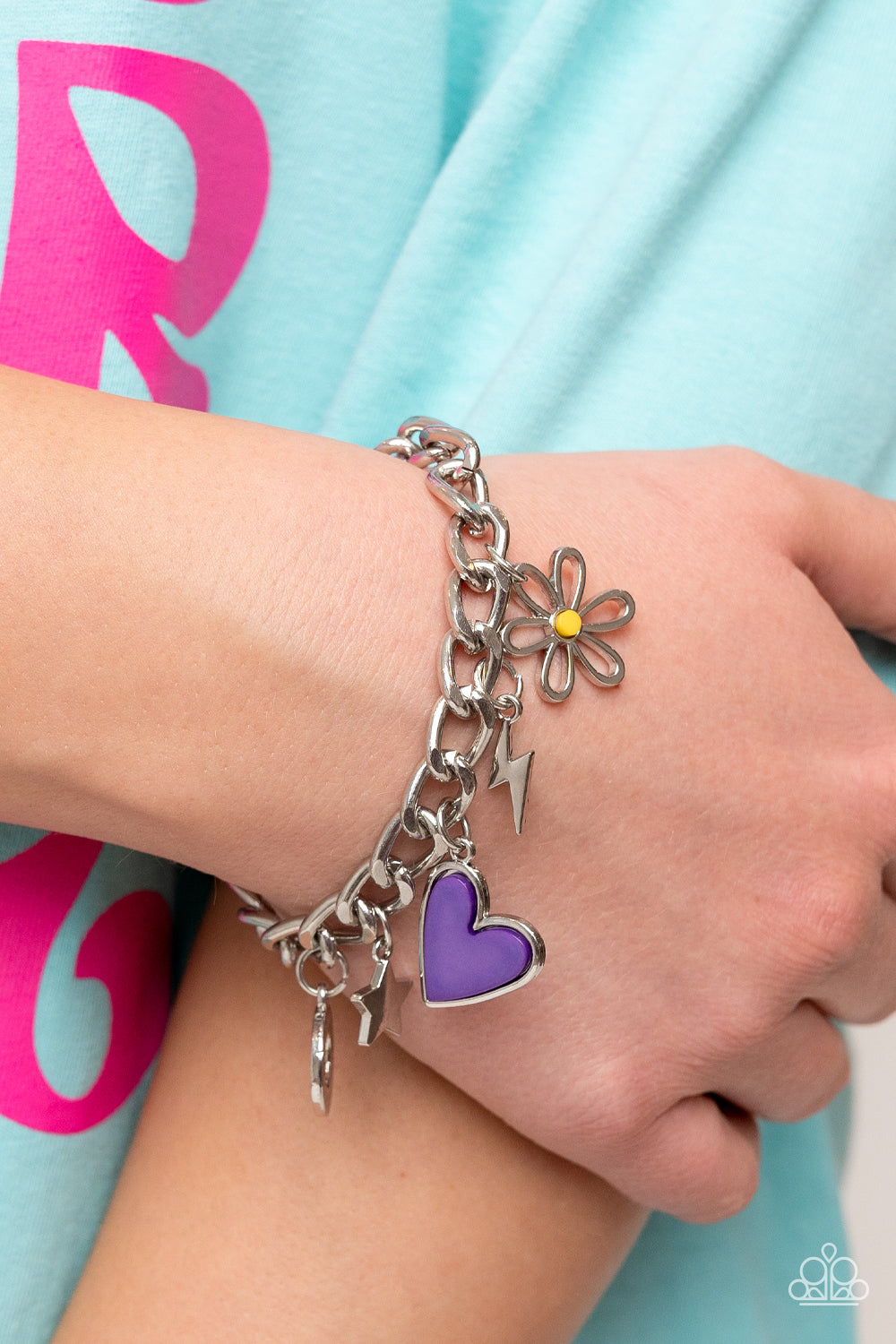 Paparazzi Turn Up the Charm - Purple Bracelet