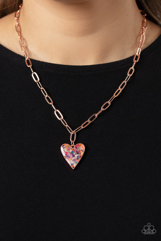 Paparazzi Kiss and SHELL - Copper Necklace