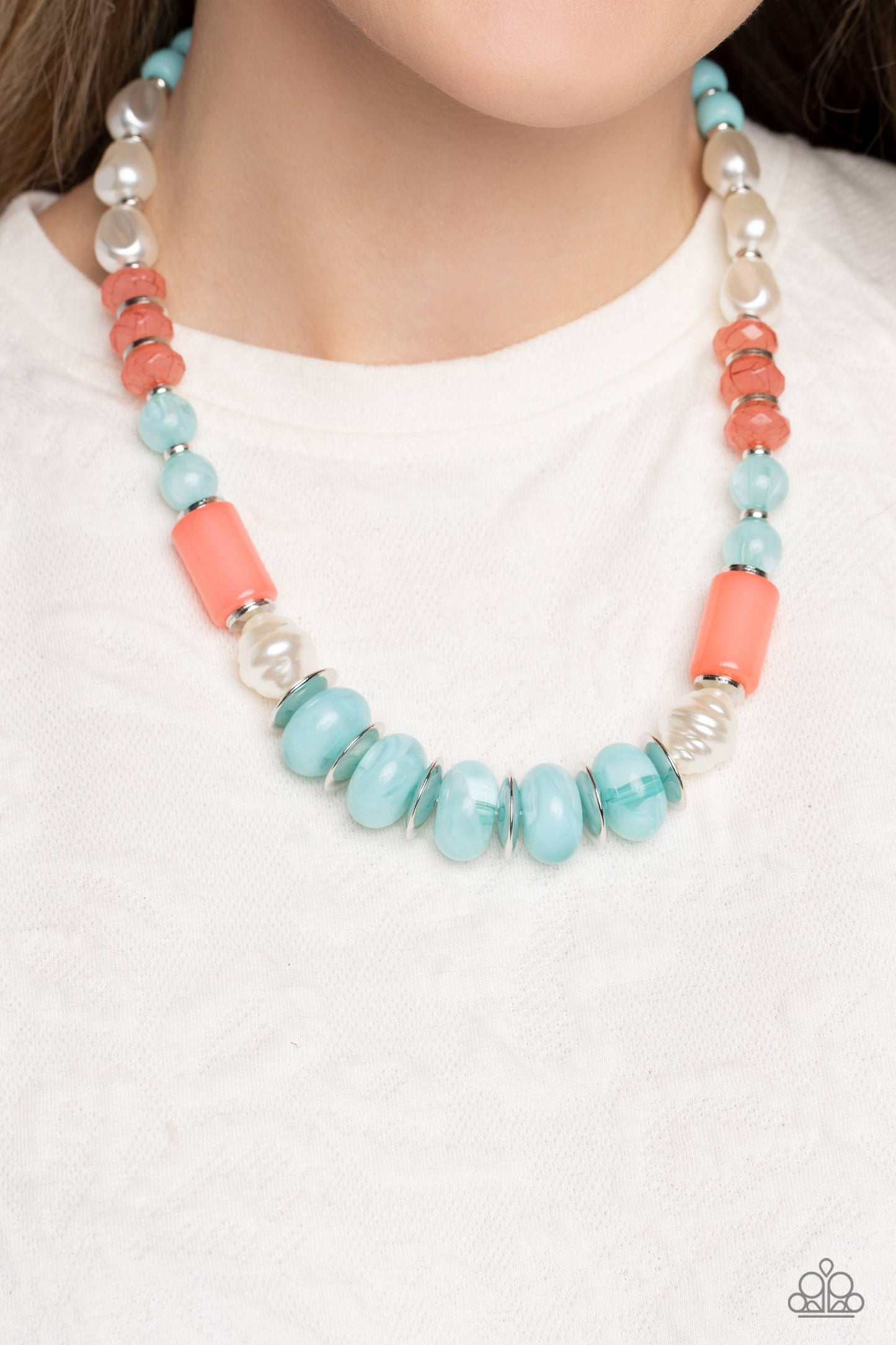 Paparazzi A SHEEN Slate - Blue Necklace