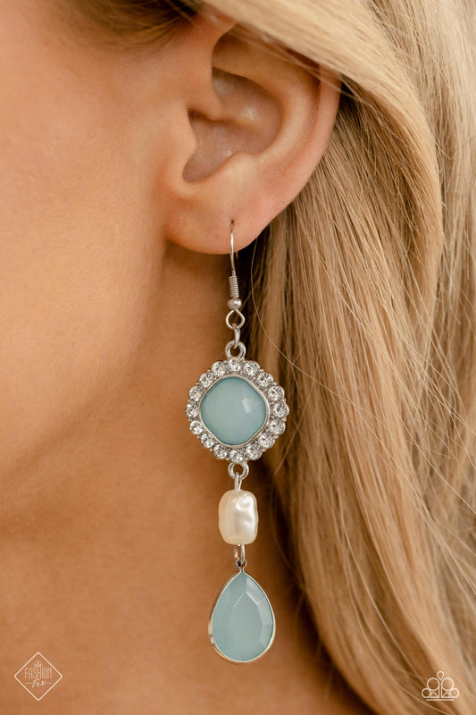 Paparazzi European Energy - Blue Earrings