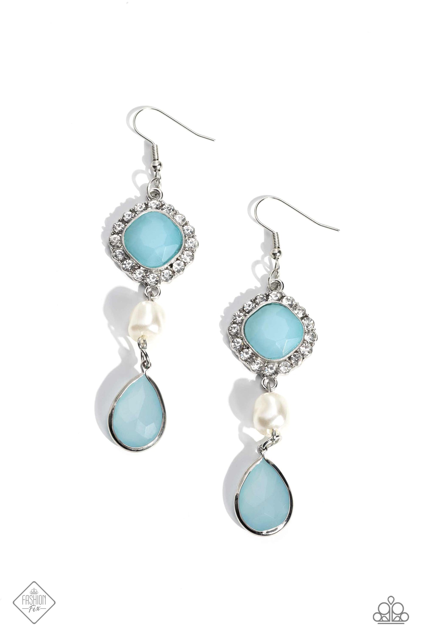 Paparazzi European Energy - Blue Earrings