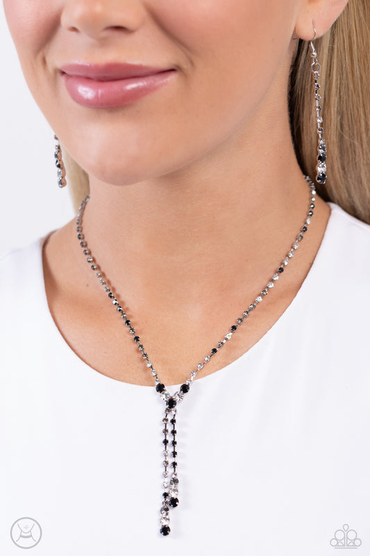 Paparazzi Blinding Balance - Black Necklace