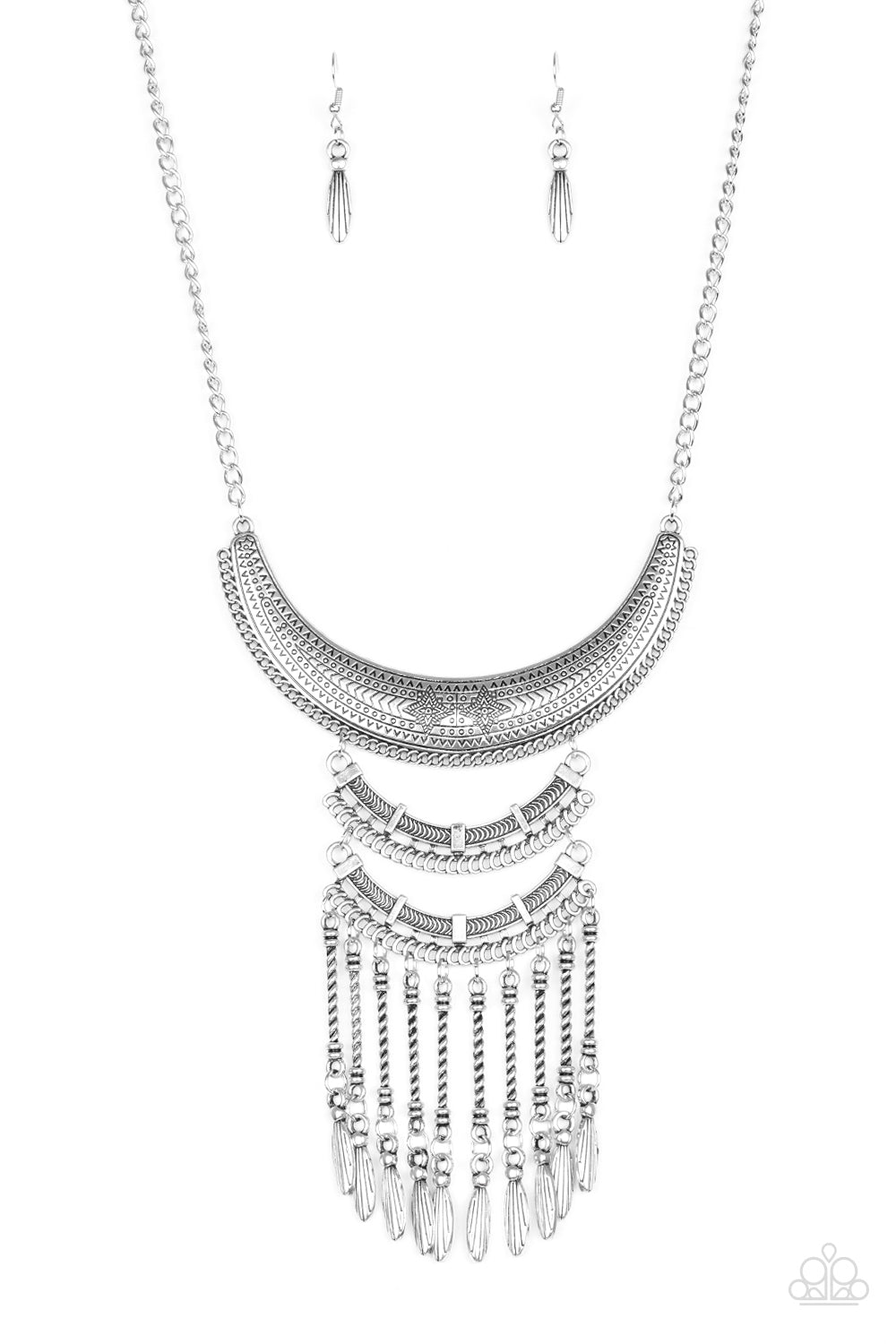 Paparazzi Eastern Empress - Silver Necklace