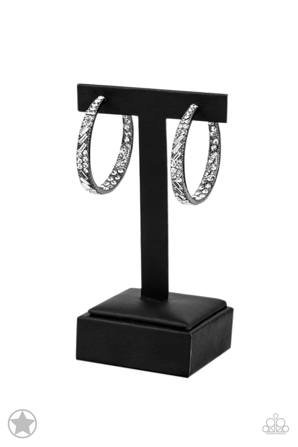 Paparazzi GLITZY By Association - Gunmetal Earring