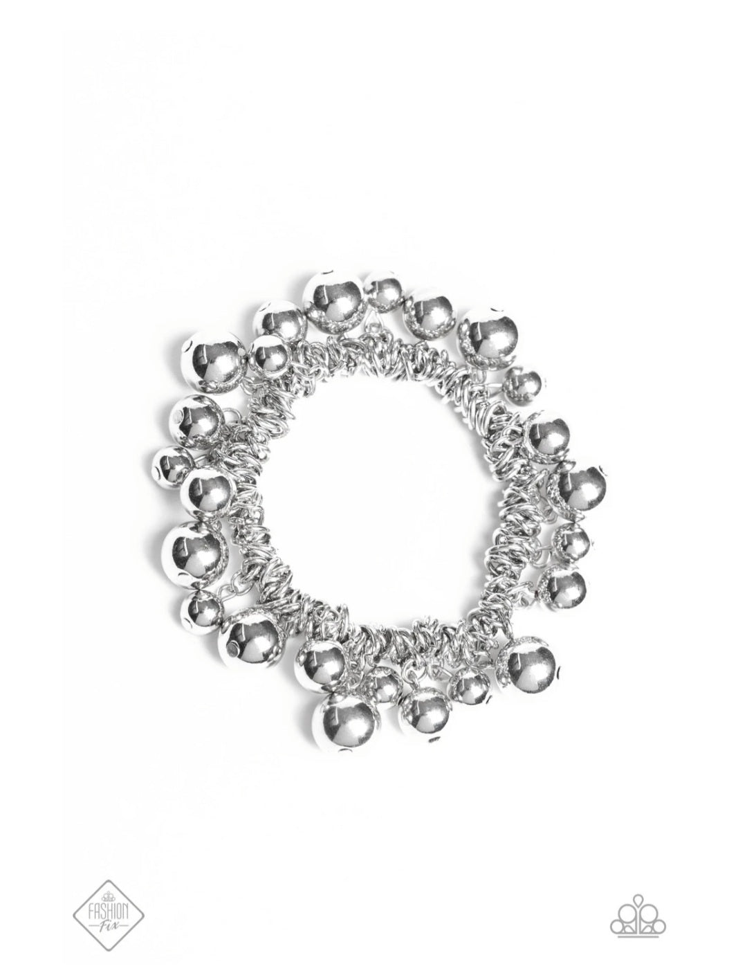 Paparazzi Ballroom Baller Silver Bracelet