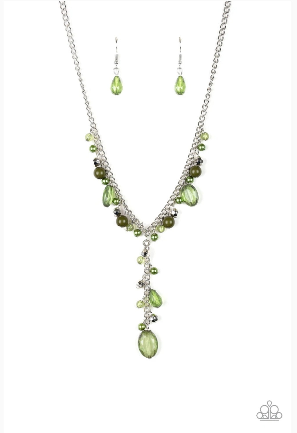 Paparazzi Crystal Couture Green Necklace