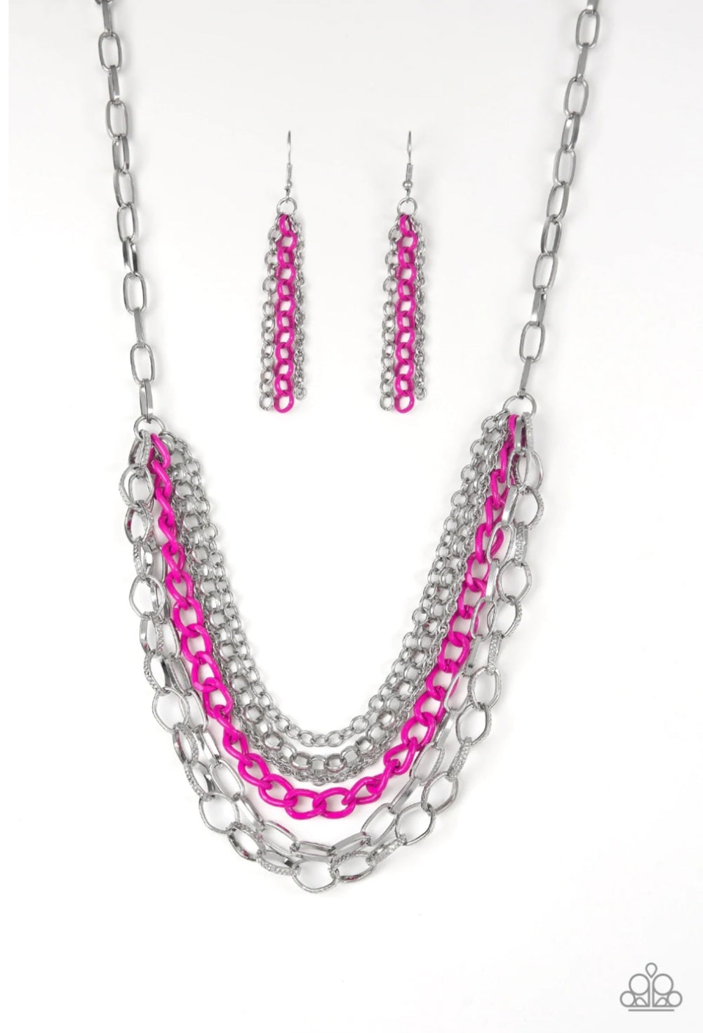 Paparazzi Color Bomb - Pink - Necklace