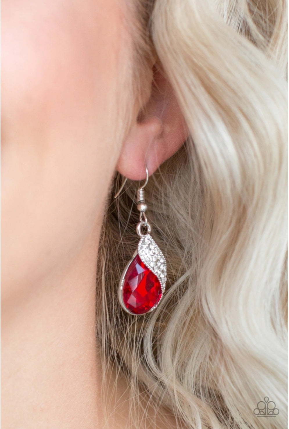 Paparazzi Easy Elegance Red Earring