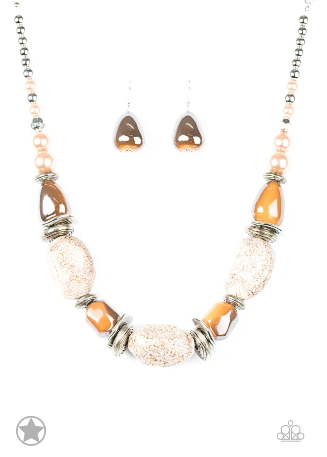 Paparazzi In Good Glazes - Peach Necklace