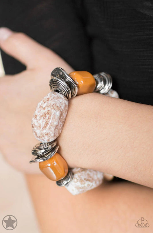 Paparazzi Glaze of Glory - Peach - Bracelet