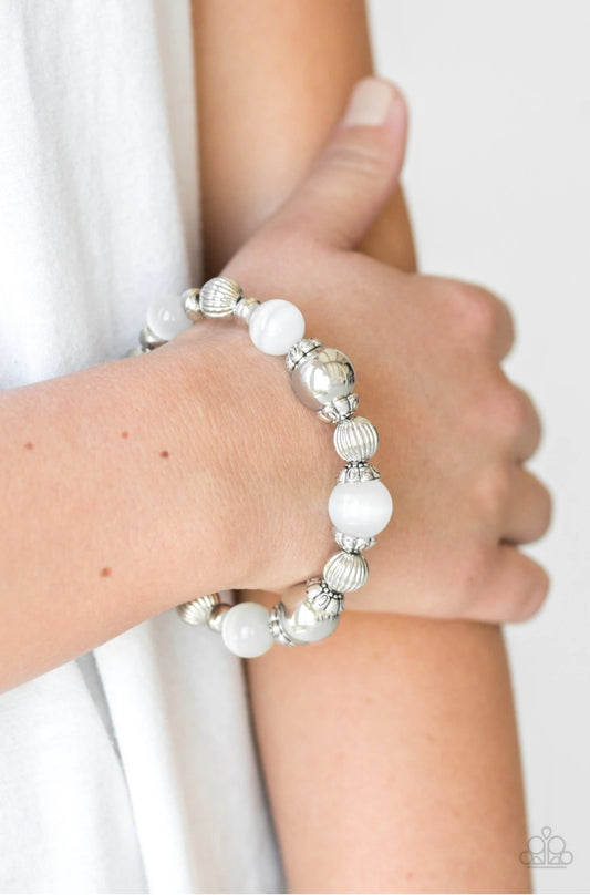 Paparazzi Once Upon A MARITIME - White - Bracelet