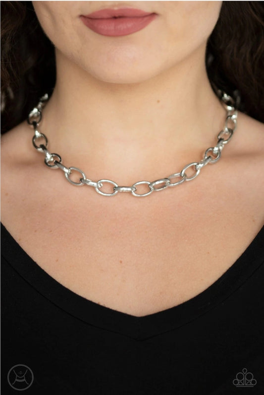 Paparazzi Urban Uplink - Silver Necklace