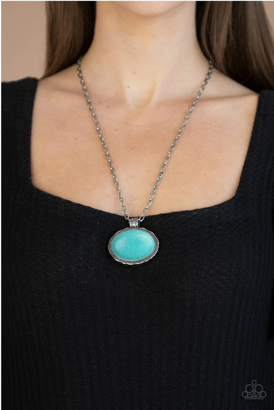 Paparazzi Sedimentary Colors - Blue Necklace