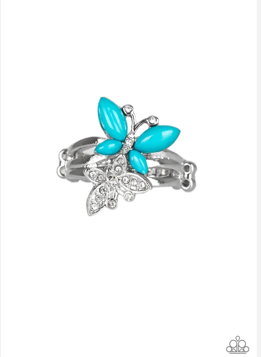 Paparazzi Flutter Flirt - blue - Ring