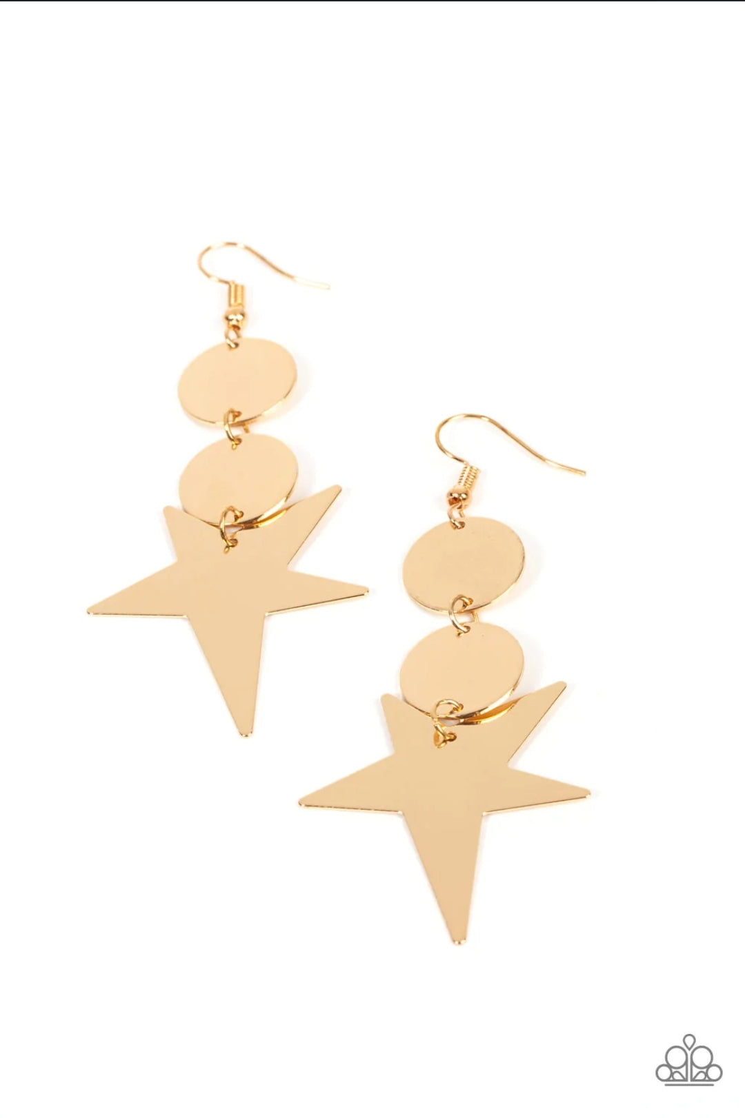 Paparazzi Star Bizarre - gold - Earring