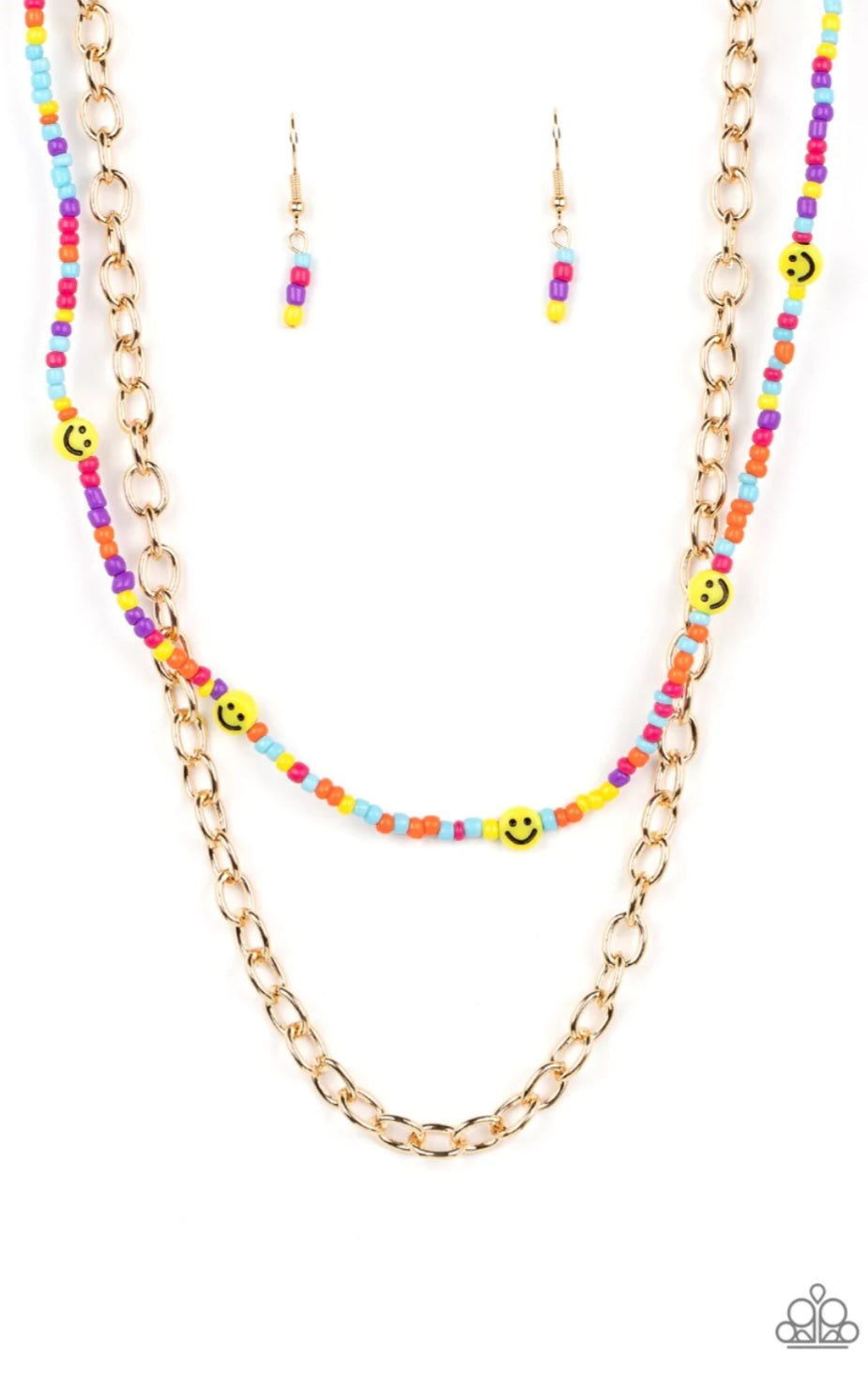 Paparazzi Necklace ~ Happy Looks Good on You - Multi Necklace