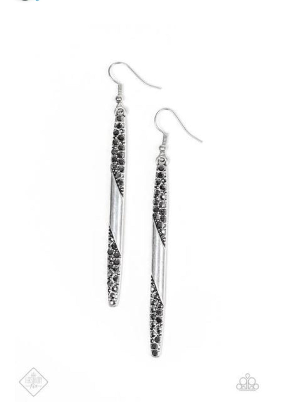 Paparazzi Award Show Attitude Silver Earrings