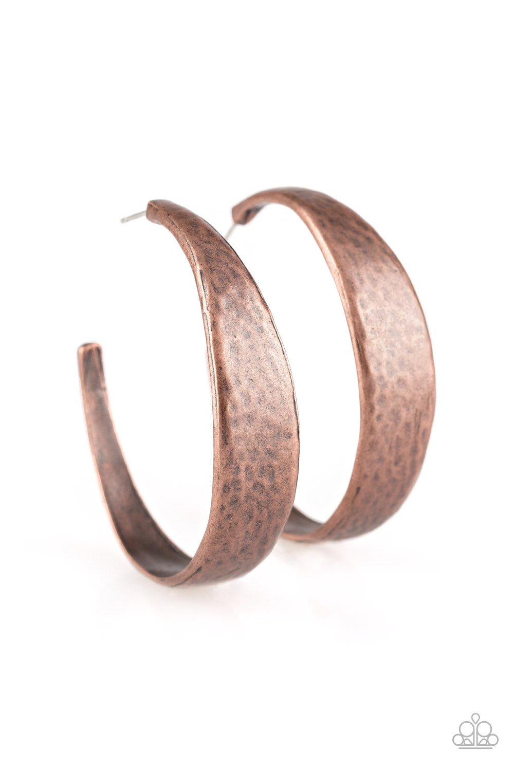 Paparazzi HOOP and Holler - Copper Earring